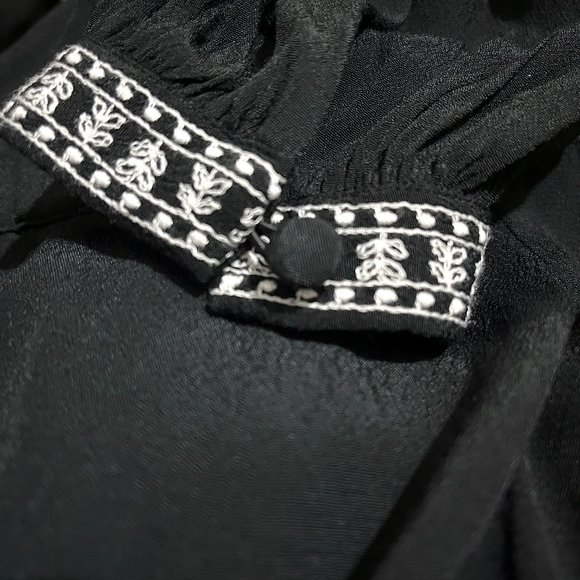 LOFT Embroidered Wrap Romper - Picture 12 of 13